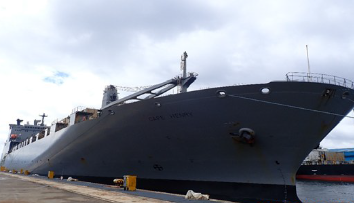 Underwater Cofferdam Installation at MV USNS Cape Henry